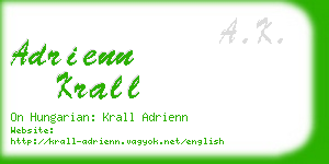 adrienn krall business card